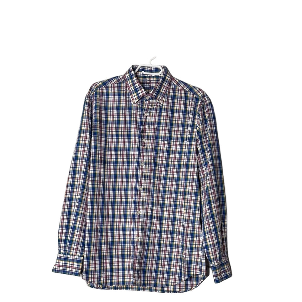 NWOT Paul & Shark Yachting Men's Blue Plaid Button Shirt
